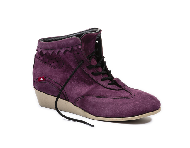 Women’s Volita in wine nubuck ($130). Photographs courtesy of Oliberté.