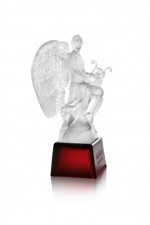 Cire Perdue Angel, a one-of-a-kind piece that will be auctioned off during Elton John's Academy Award party next February. Photograph courtesy of Lalique.