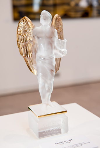 The crystal angel, limited to 999 worldwide, $1,800. Photograph courtesy of Lalique.