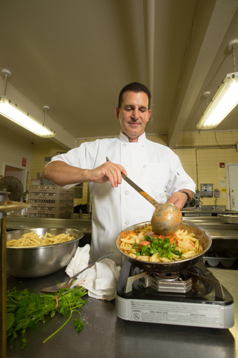 Joseph Ciuffetelli of Homestyle Caterers trained at The Culinary Institute of America. Photograph by John Rizzo.