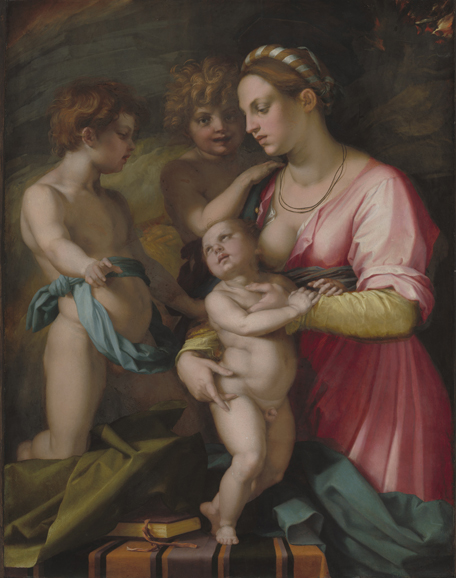 Andrea del Sarto’s “Charity” (1528-29, oil on wood), National Gallery of Art
At The Frick.