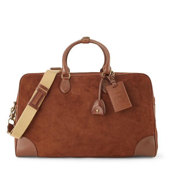 [1] Ralph Lauren Suede Weekender Duffle, $1,250. Photograph courtesy Ralph Lauren.