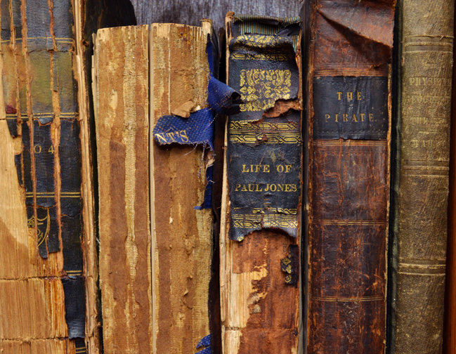 The National Maritime Historical Society has a collection of maritime-related books that numbers more than 8,000. Photograph by Bob Rozycki.