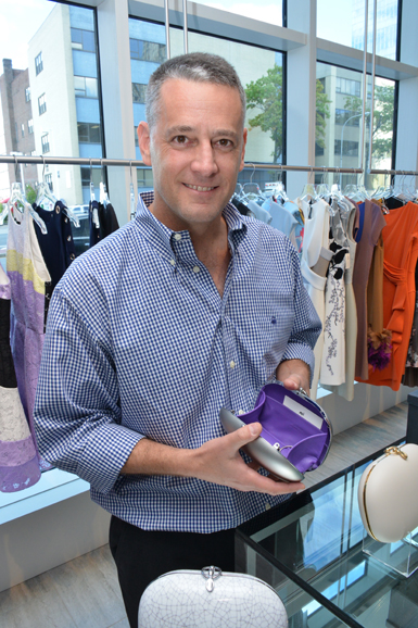 Jeffrey Levinson visited White Plains for a trunk show at Mary Jane Denzer. Photograph by Bob Rozycki.