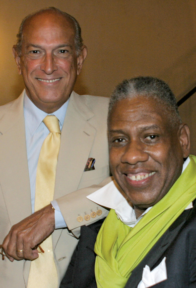 André Leon Talley with Oscar de la Renta. Photograph courtesy of Rizzoli.