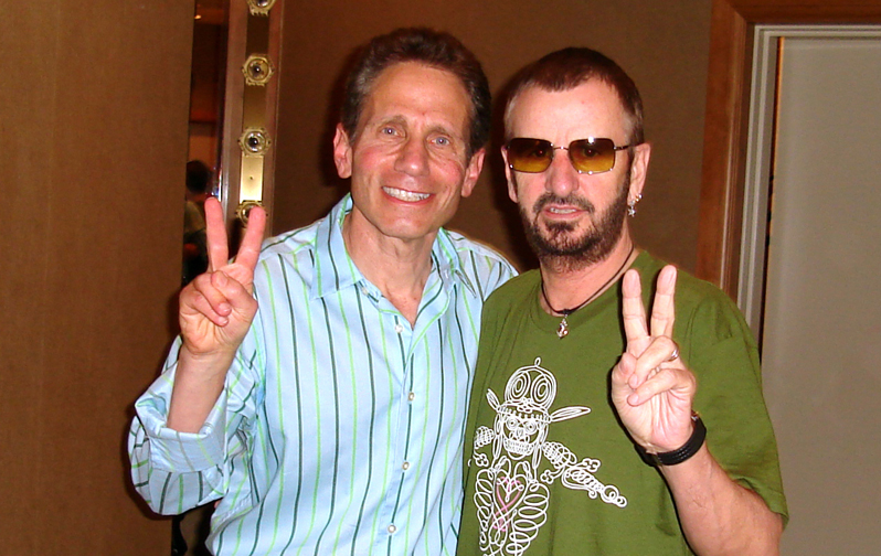 Dennis Elsas with Ringo Starr. Photograph courtesy Dennis Elsas.