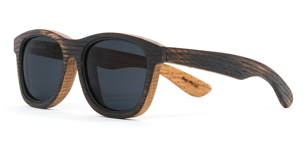 A line of American-made wood sunglasses is being introduced by Woodzee. Photograph courtesy of Woodzee.