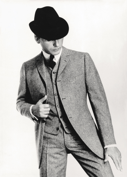 A bespoke Smalto three-piece suit of 1964. © Smalto. Photograph from "The Parisian Gentleman" (Thames & Hudson, 2015). 
