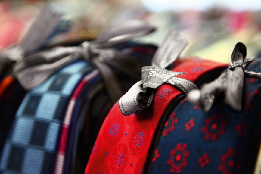 More than 8,000 handmade ties are displayed on the legendary ground floor. Charvet develops its own designs and exclusive colours, and launches more than 5,000 new models each year. © Andy Julia. Photograph from "The Parisian Gentleman" (Thames & Hudson, 2015). 
