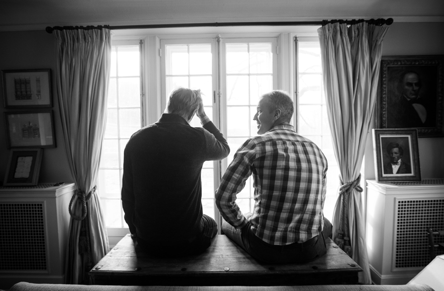 Sean Patrick Maloney and Randy Florke. Photo from February 2015. Photograph by John Rizzo.