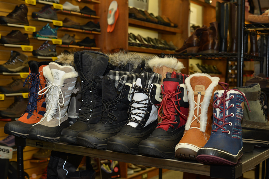 Boots on display at Charles Department Store. Photograph by Bob Rozycki.