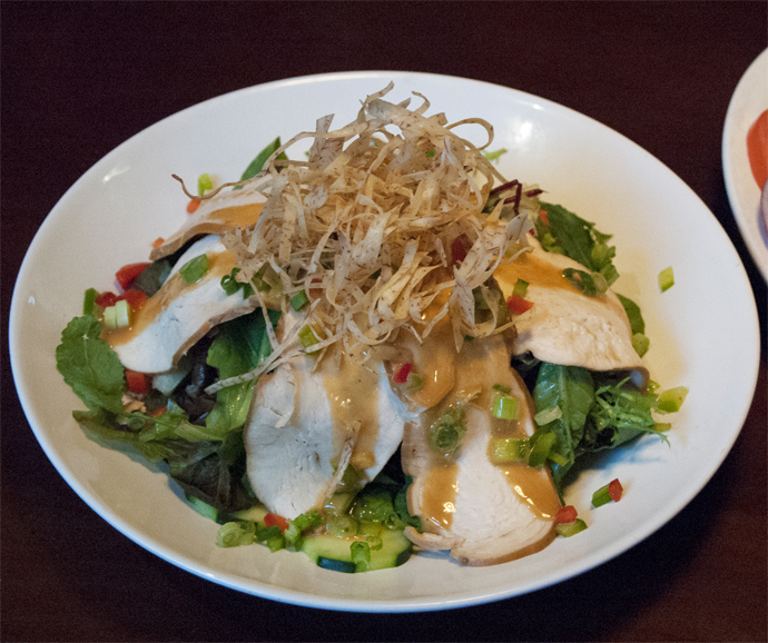 The oriental chicken salad. Photograph by Jose Donneys.