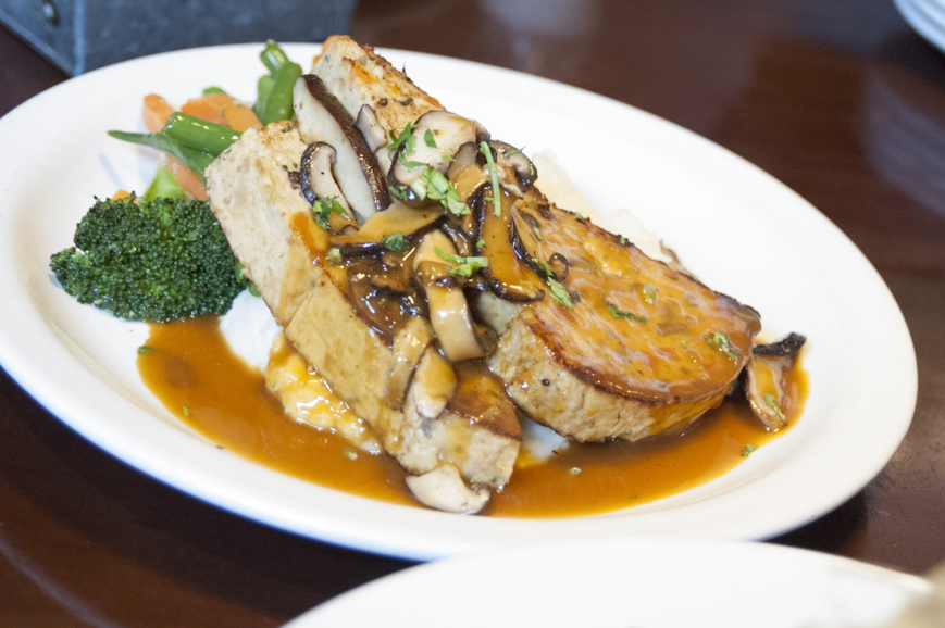 The chicken meatloaf. Photograph by Jose Donneys.