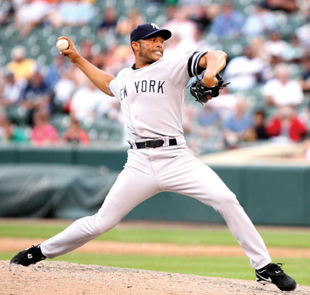 Mariano Rivera on the mound for the New York Yankees in 2007. Photograph by Keith Allison.