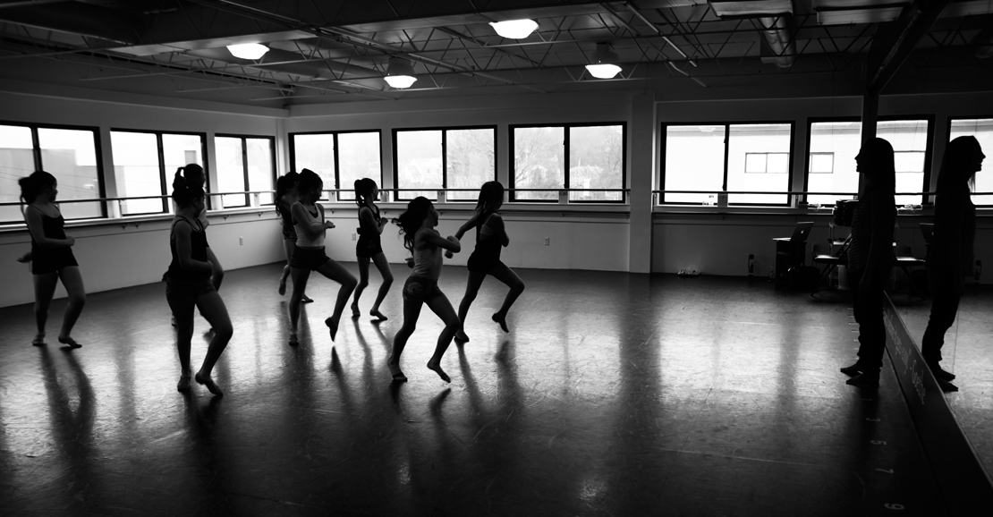 Young dancers at the  Breaking Ground Dance Center. Photo from May 2015. Photograph by Danielle Brody.