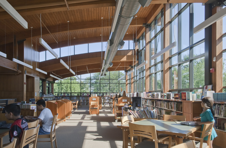 Peter Gisolfi Associates has completed projects on numerous libraries in Fairfield and Westchester counties, including the Byram Shubert Library in Greenwich. Photograph courtesy of Peter Gisolfi Associates.