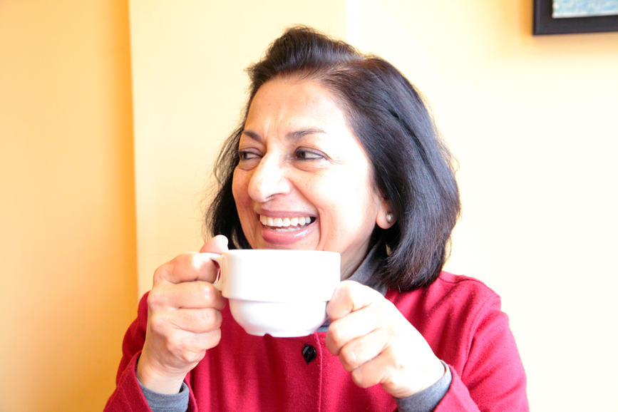 Anupa Mueller at Silver Tips Tea Room in Tarrytown. Photo from January 2015. Photograph by Bob Rozycki.