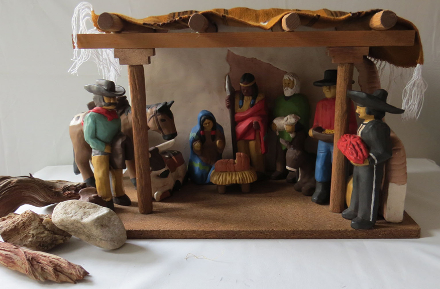 Poignant Nativity scenes grace the Castle Gallery exhibit.