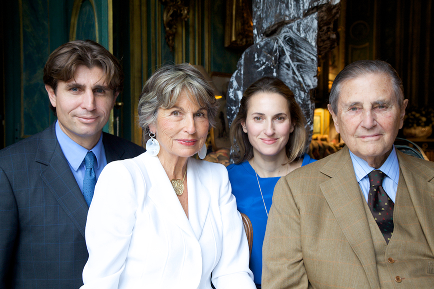 The d’Ornanos behind Sisley Paris – the late Count Hubert d’Ornano, his widow, Countess Isabelle, and two of their children, Philippe and Christine. Courtesy of Sisley Paris.