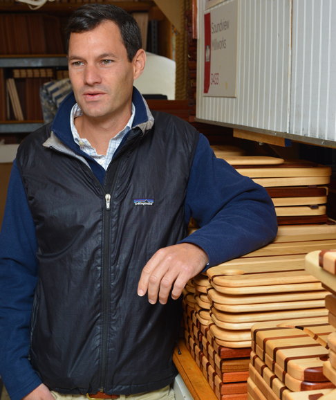 Grant Tankoos of Soundview Millworks, at the company’s Darien headquarters. Photograph by Bob Rozycki.