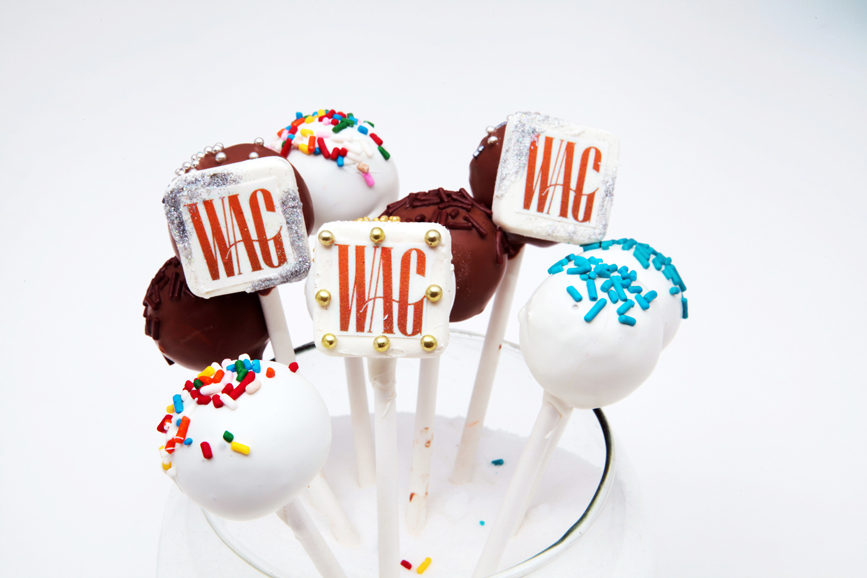 Custom-made WAG cake pops by Samantha Eichenberg, a.k.a. The Dessertist. Photo from July 2015. Photograph by Bob Rozycki.