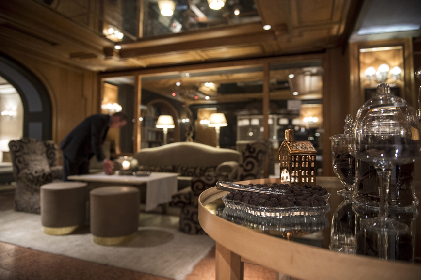 The Rosa Alpina bar. Photograph courtesy Rosa Alpina.