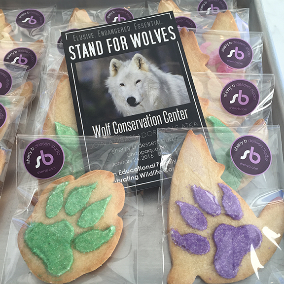 “Stand for Wolves,” complete with limited-edition cookies, will be held Jan. 24 at sherry b dessert studio in Chappaqua. Photograph courtesy sherry b dessert studio.