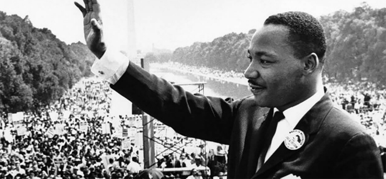 : The Rev. Dr. Martin Luther King Jr. at the March on Washington. Courtesy the Jacob Burns Film Center