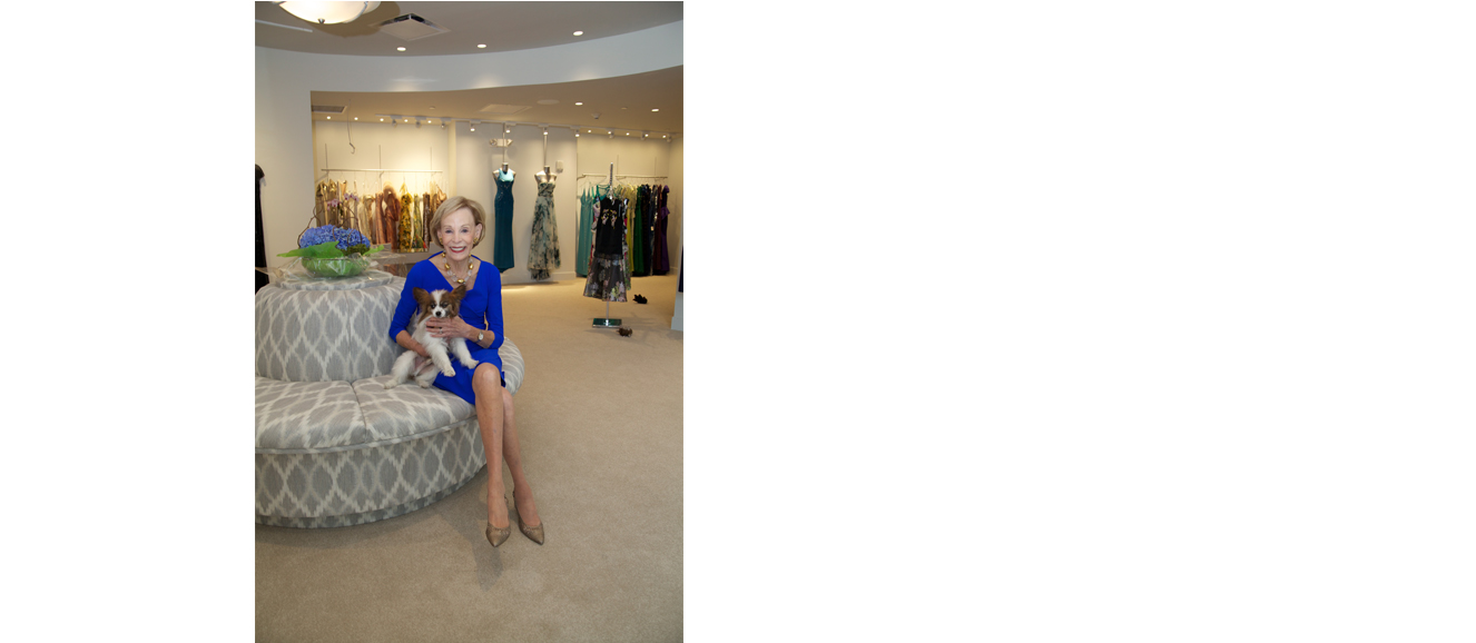 Mary Jane Denzer, who brought the world of fashion to Westchester for 35 years through her eponymous luxury boutique in White Plains, died at 83 in December. Here, she is pictured with her beloved dog Bodhi, as photographed by Bob Rozycki.