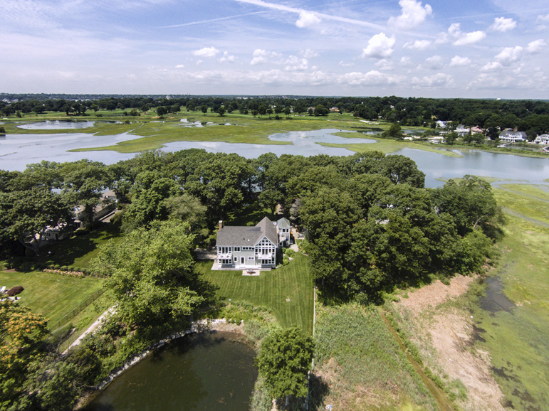 [1] An aerial view of the Shorehaven Road property.