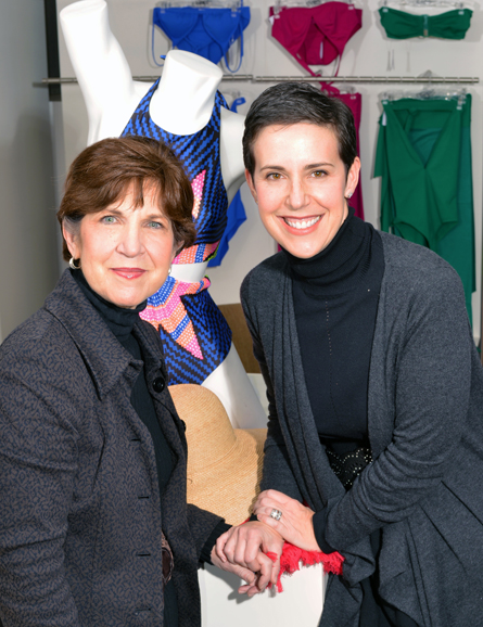 From left, Marilynn Lipton Blotner and Stacey Lipton Schumer, owners of Soleil Toile. Photograph by Bob Rozycki.