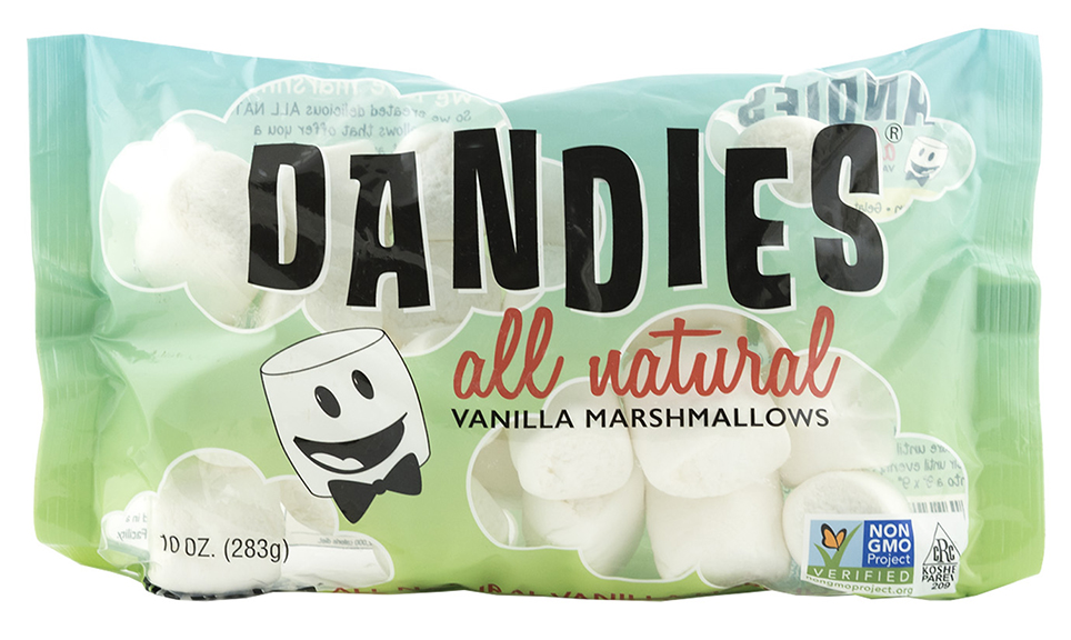 Dandies Marshmallows from Chicago Vegan Foods are an all-natural option. Photograph courtesy Chicago Vegan Foods.