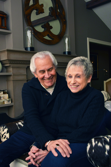 Stephen and Gail Huberman, at home in Pound Ridge. Photograph by Bob Rozycki.