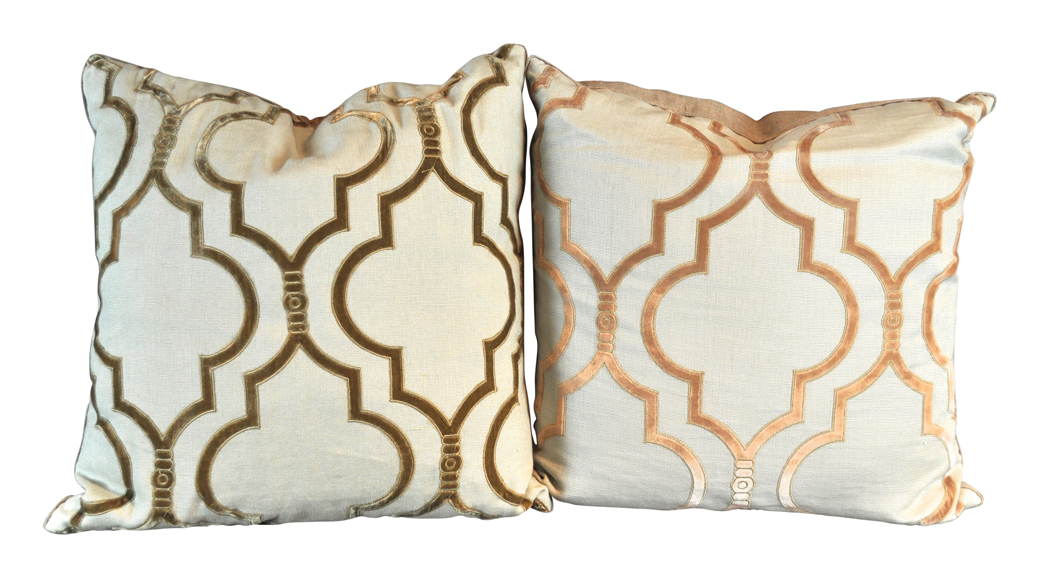 Pair of Dransfield & Ross pillows ($150).