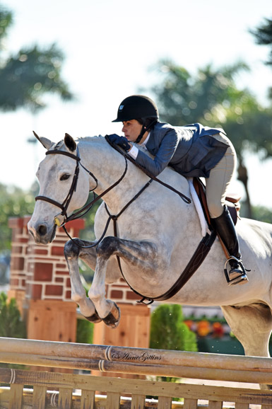 Ali Sirota and Briljiant in competition.