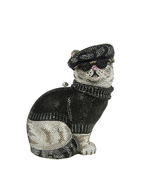 (4) Crystal Beatnik Cat Minaudière by Judith Leiber. $5,595. Photograph courtesy Neiman Marcus Westchester

