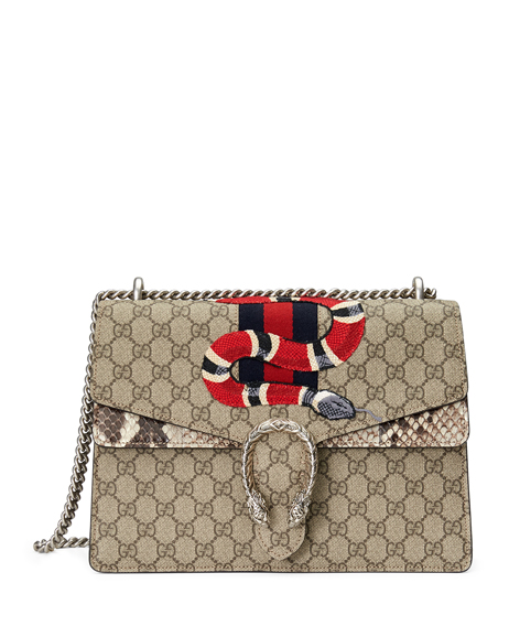 (3) Dionysus Snake-Embroidered Cross-body Bag by Gucci. $3,980. Photograph courtesy Neiman Marcus Westchester