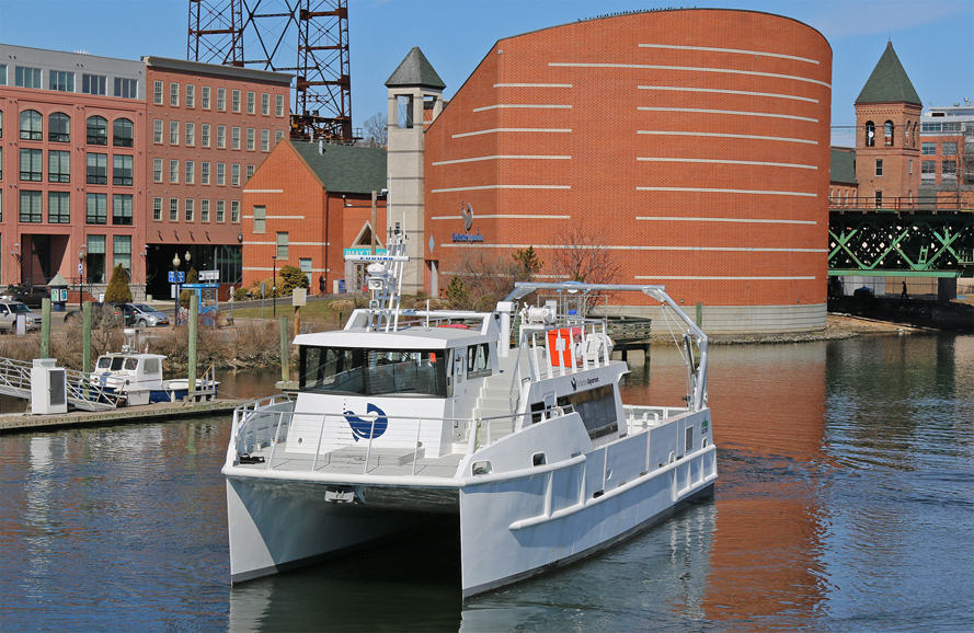 R/V Spirit of the Sound, The Maritime Aquarium at Norwalk’s new and greatly improved research vessel. Photograph courtesy The Maritime Aquarium. 