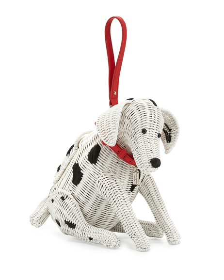 (5) Rose-colored Glasses Wicker Dalmatian Purse
by Kate Spade New York. $448. Photograph courtesy Neiman Marcus Westchester
