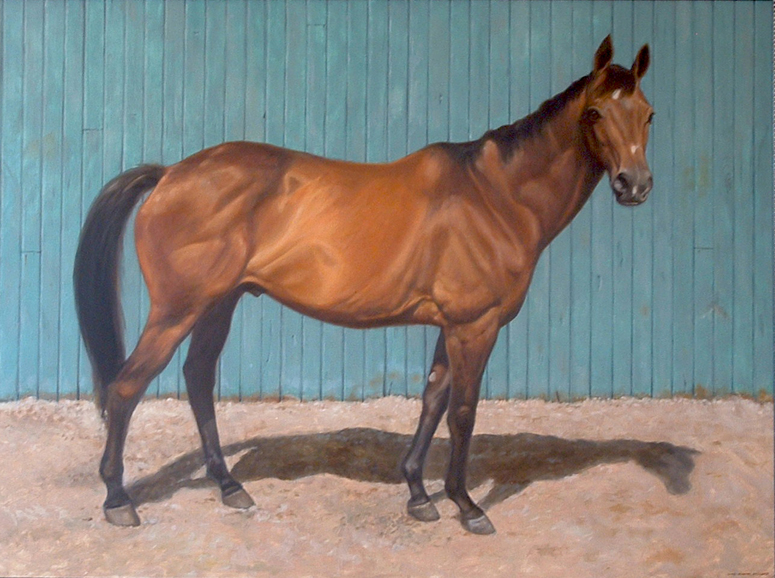 Gini Fischer has depicted many horses in her portrait work. Photograph courtesy of Gini Fischer.