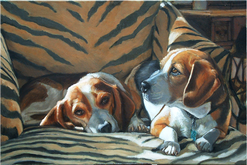 Dogs are a frequent subject for Gini Fischer's commissioned work. Photograph courtesy of Gini Fischer.