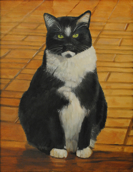 Some of Gini Fischer's popular portrait subjects include cats. Photograph courtesy of Gini Fischer.