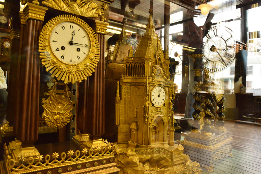 Country Clocks in Cold Spring features examples from the 1700s to the 1960s. Photograph by Bob Rozycki.