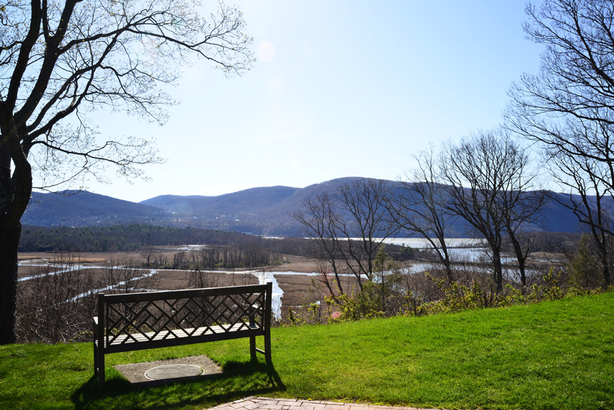 Visitors to Boscobel can enjoy magnificent views of the Hudson Valley. Photograph by Bob Rozycki.