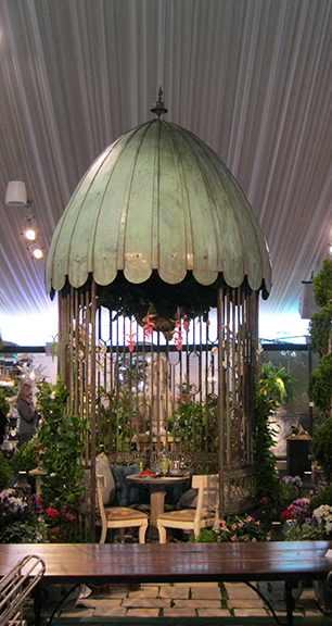 Centerpiece of last year’s “Antique Garden Furniture Fair” at the New York Botanical Garden, designed by Bunny Williams
