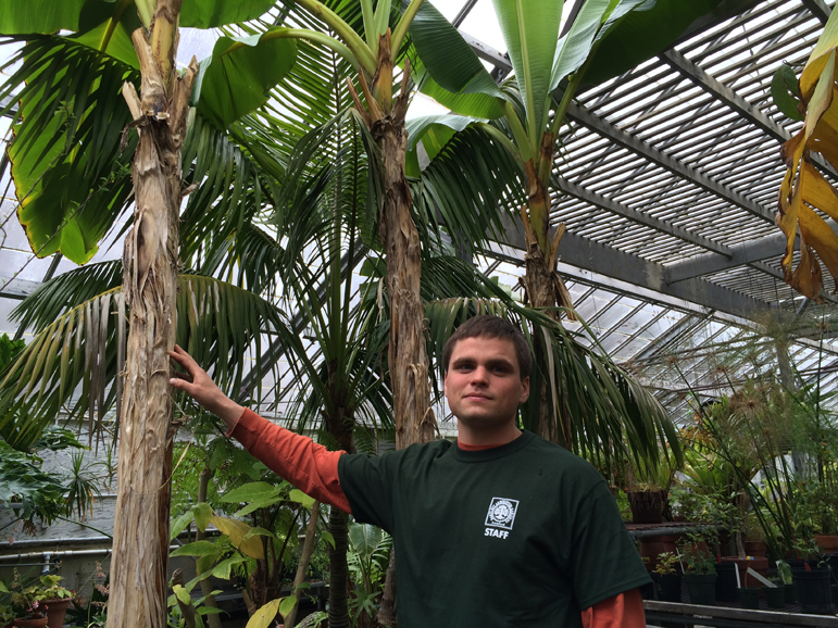 Brian Sachs, the Bartlett Arboretum & Gardens’s horticulturist. Photograph by Reece Alvarez.