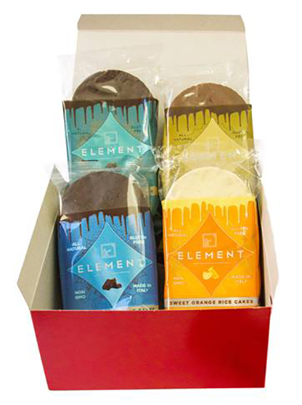 Element snacks are a healthy way to satisfy a sweet tooth. Photograph courtesy of Element.