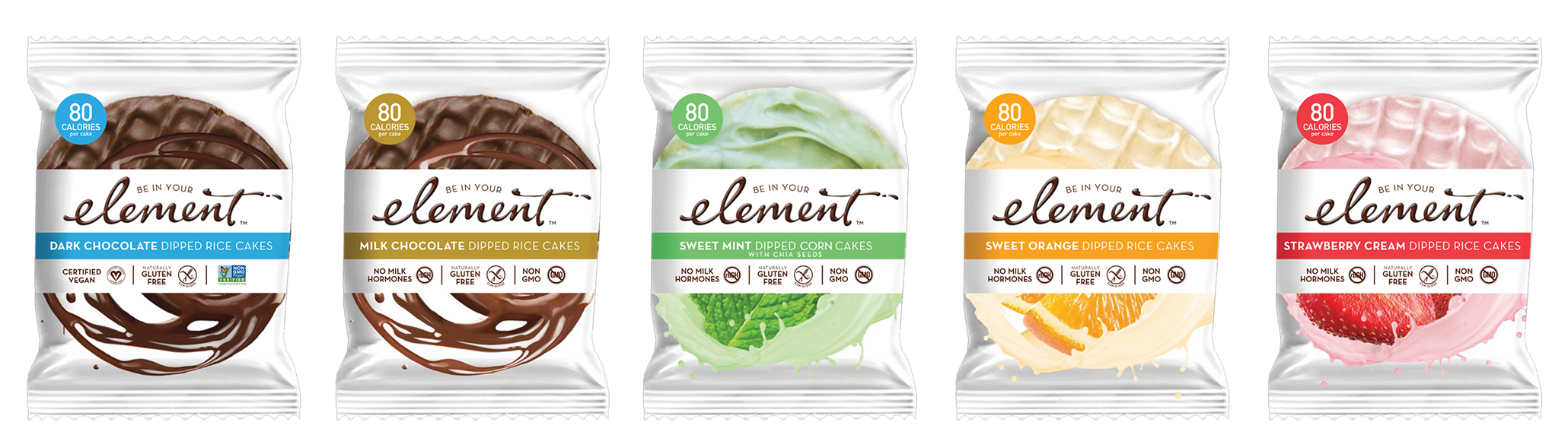 Element snacks come in a variety of flavors. Photograph courtesy of Element.