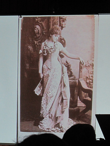 This portrait of Edith Kingdon Gould, daughter-in-law of Jay Gould, was featured during a fashion lecture held May 22 at Lyndhurst. Photograph by Mary Shustack.