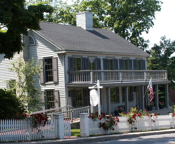 The “Castles of New Castle” house tour raises funds for the New Castle Historical Society, which has its headquarters at the Horace Greeley House Museum in Chappaqua. Photograph courtesy of the New Castle Historical Society.